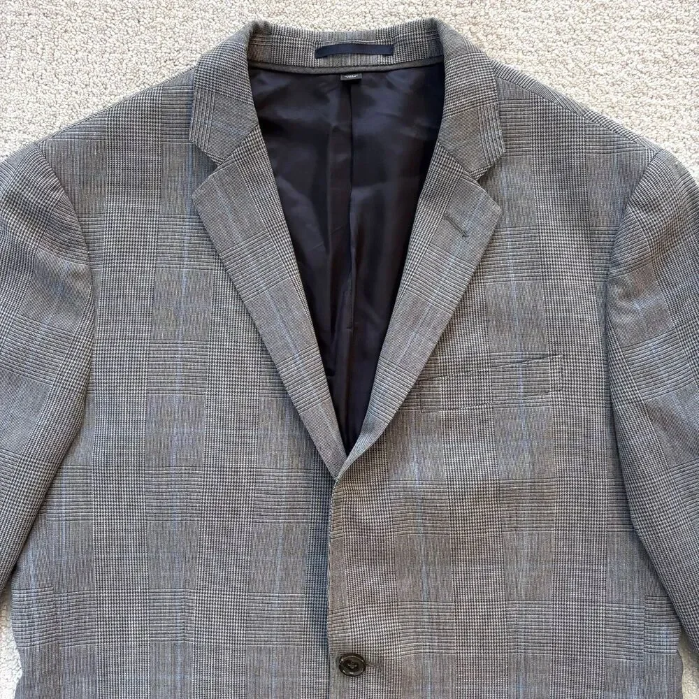 J. CREW 100% Wool Glen Plaid Ludlow Traveler Tollegno 1900 Italy Blazer Jacket